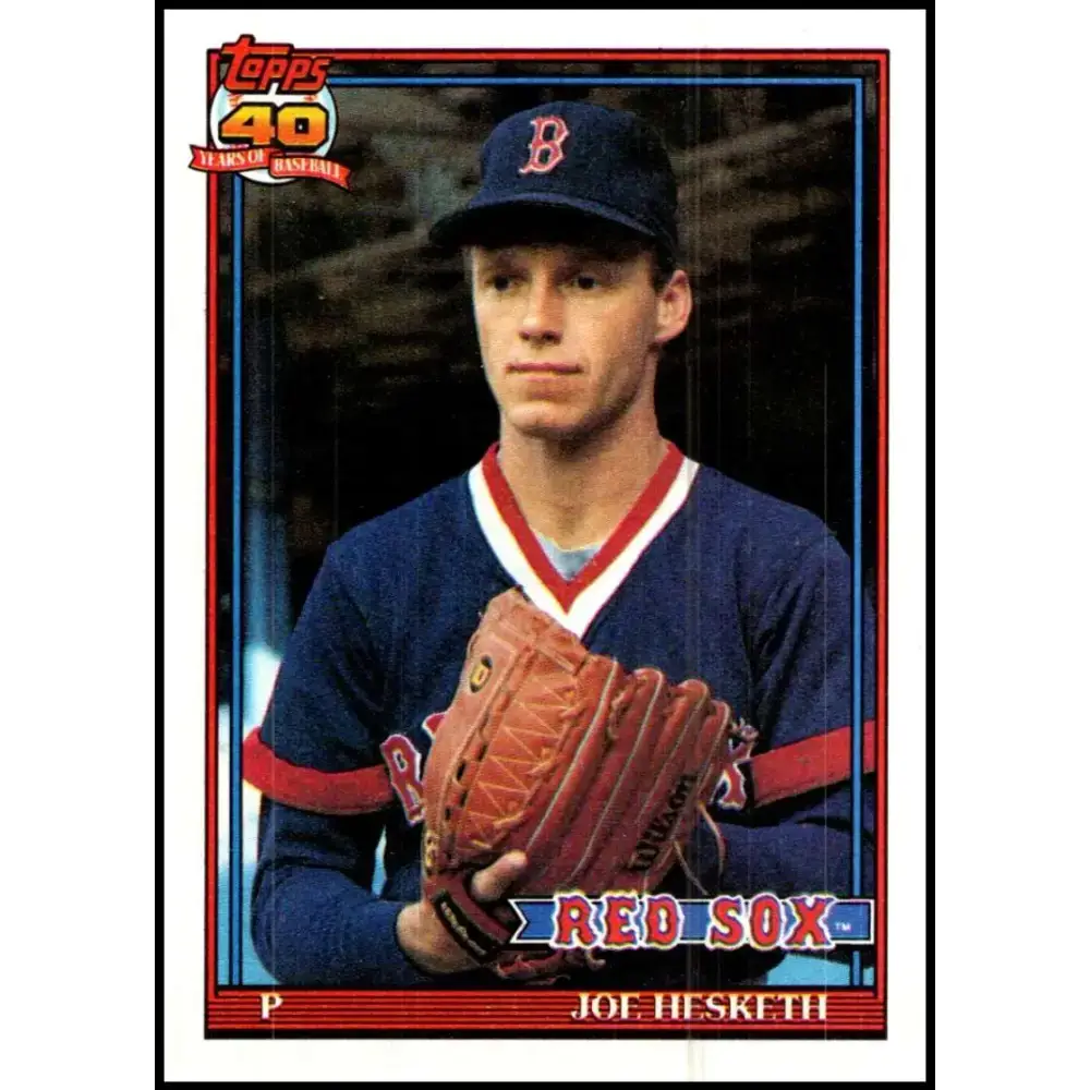 1991 Topps #269 Joe Hesketh NM-MT Boston Red Sox Baseball Card - Baseball Card Single