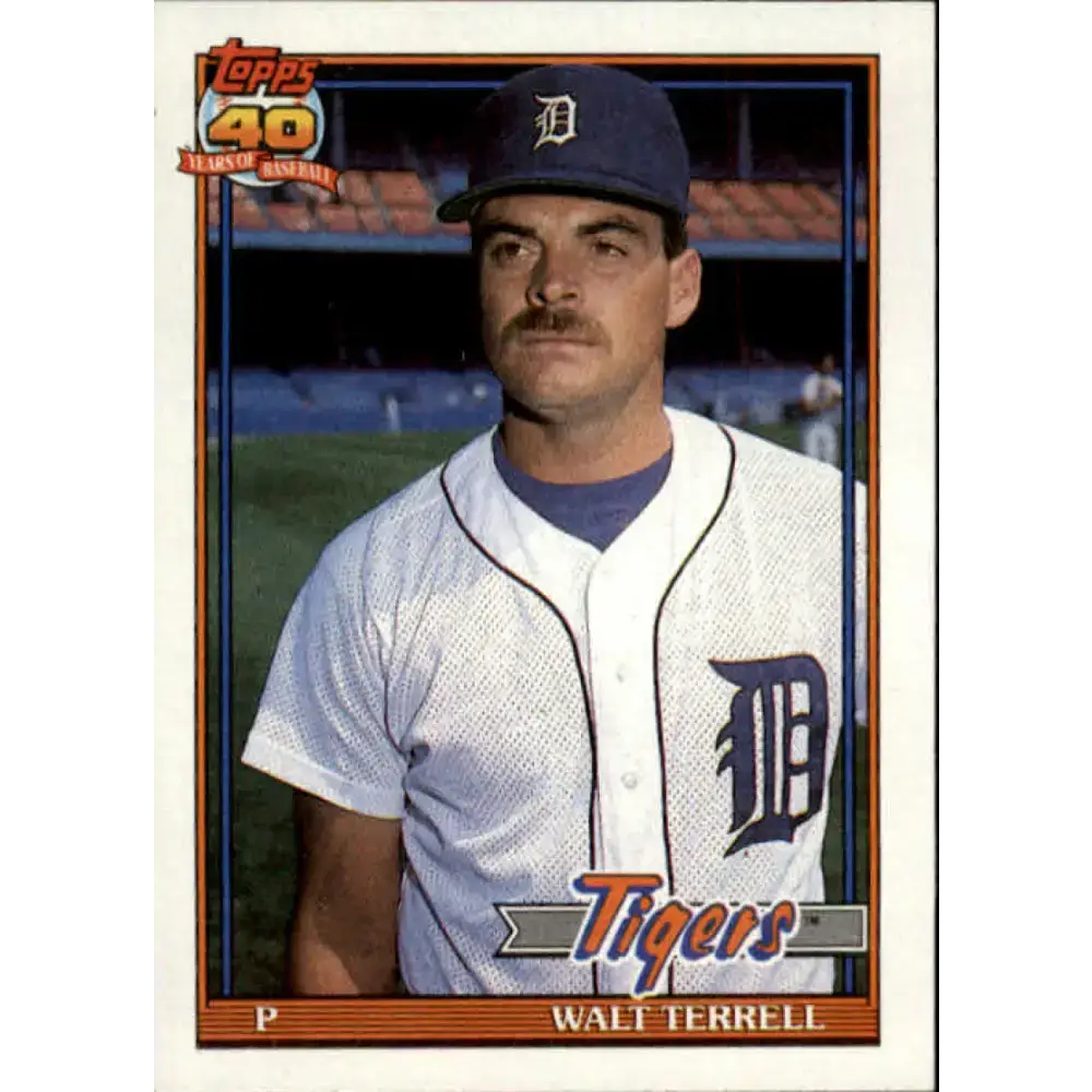 1991 Topps #328 Walt Terrell NM-MT Detroit Tigers Baseball Card - Baseball Card Single