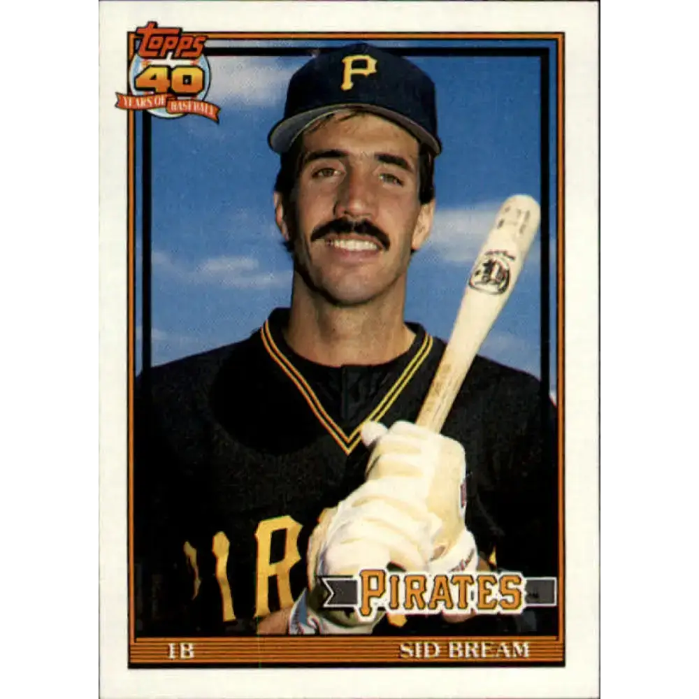 1991 Topps #354 Sid Bream NM-MT Pittsburgh Pirates Baseball Card - Baseball Card Single