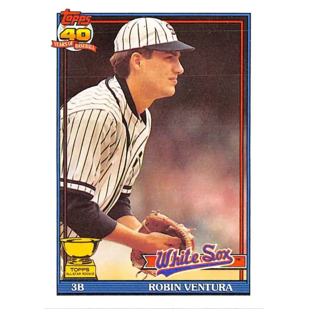 1991 Topps #461 Robin Ventura NM-MT Chicago White Sox Baseball Card - Baseball Card Single