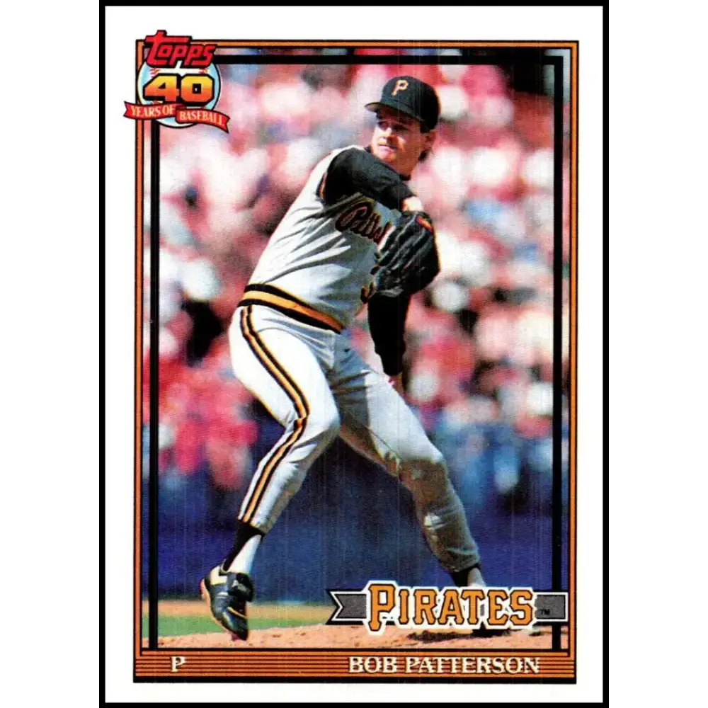 1991 Topps #479 Bob Patterson NM-MT Pittsburgh Pirates Baseball Card - Baseball Card Single