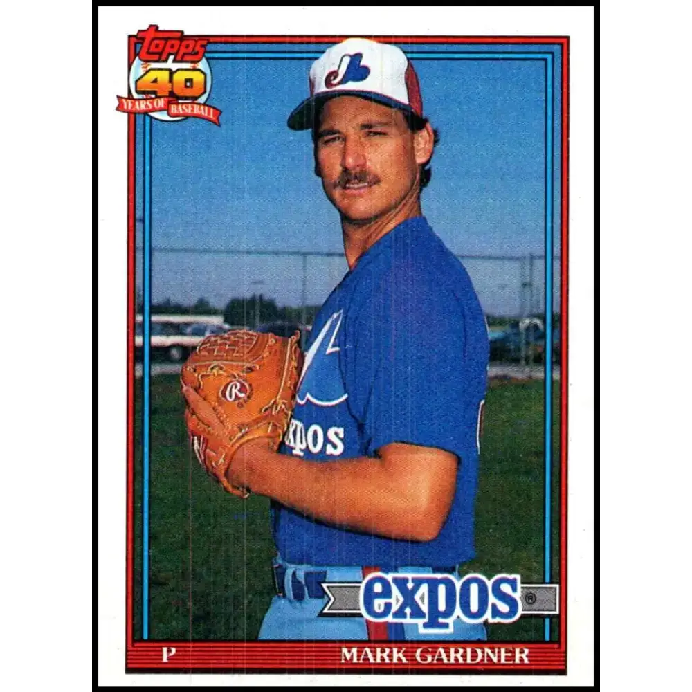 1991 Topps #757 Mark Gardner NM-MT Montreal Expos Baseball Card - Baseball Card Single