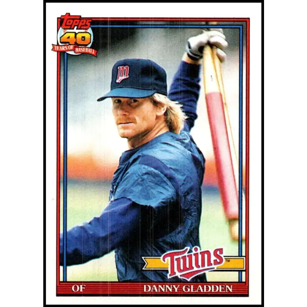 1991 Topps #778 Dan Gladden NM-MT Minnesota Twins Baseball Card - Baseball Card Single