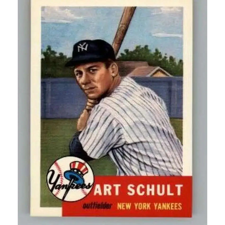 1991 Topps Archives 1953 #167 Art Schult NM-MT New York Yankees Baseball Card - Baseball Card Single