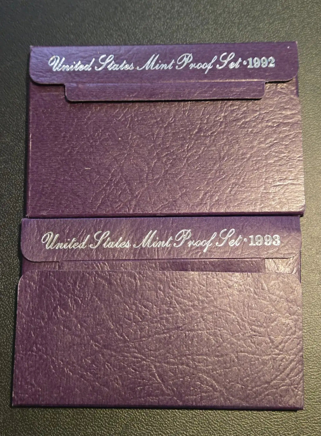 1992 & 1993 U.S. Mint Proof Sets with COA Original Government Packaging 10 Coins - Coins & Currency
