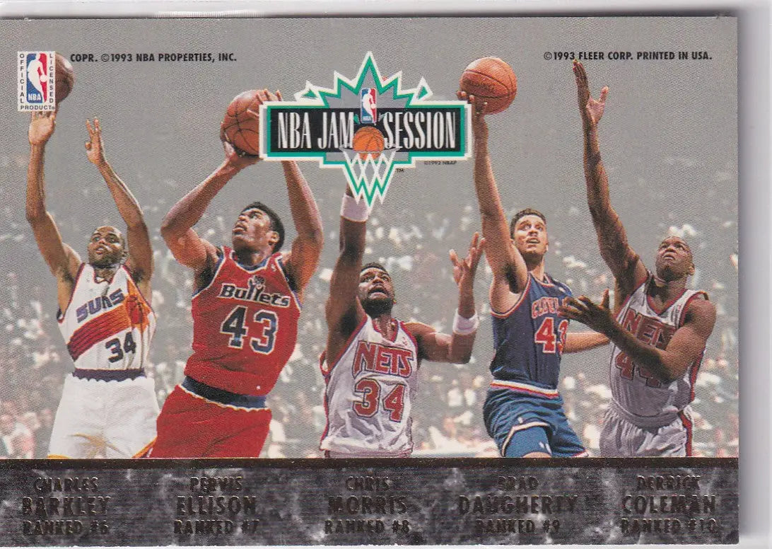 1992-93 FLEER NBA JAM SESSION RANKS 1-10- SAN ANTONIO SPURS - Basketball Card Single
