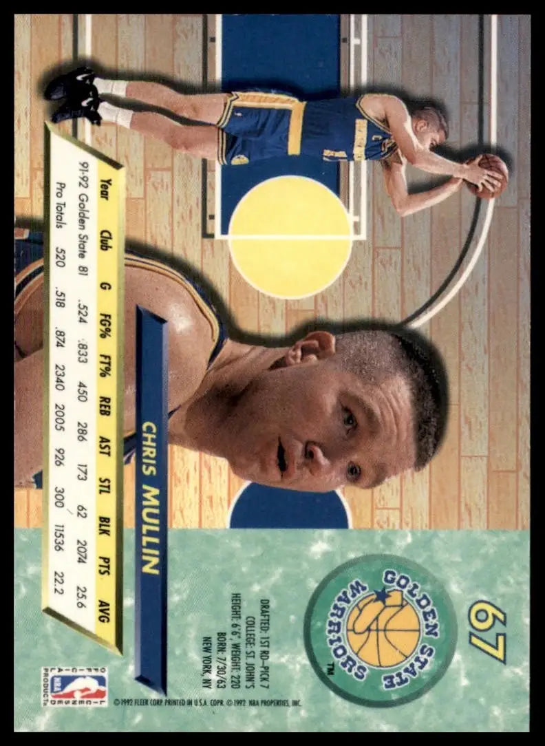 1992-93 Fleer Ultra - Chris Mullin #67