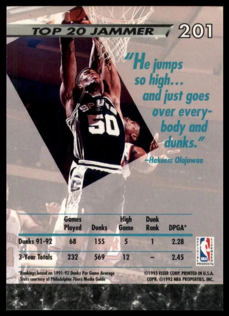 1992-93 Fleer Ultra - David Robinson #201