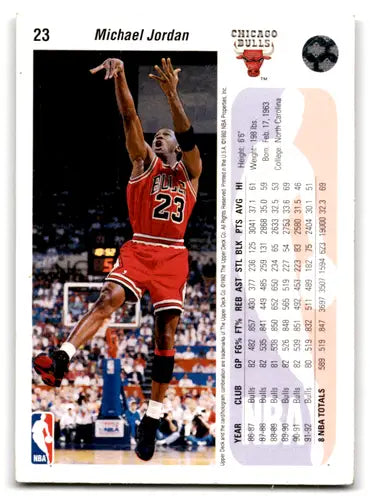 Michael Jordan basketball card with 1992-93 Upper Deck Diamond Logo Hologram