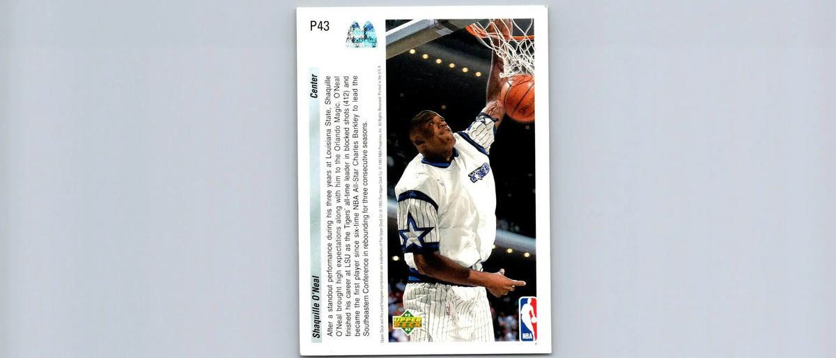 1992-93 Upper Deck McDonald’s #P43 Shaquille O’Neal - Basketball Card Single