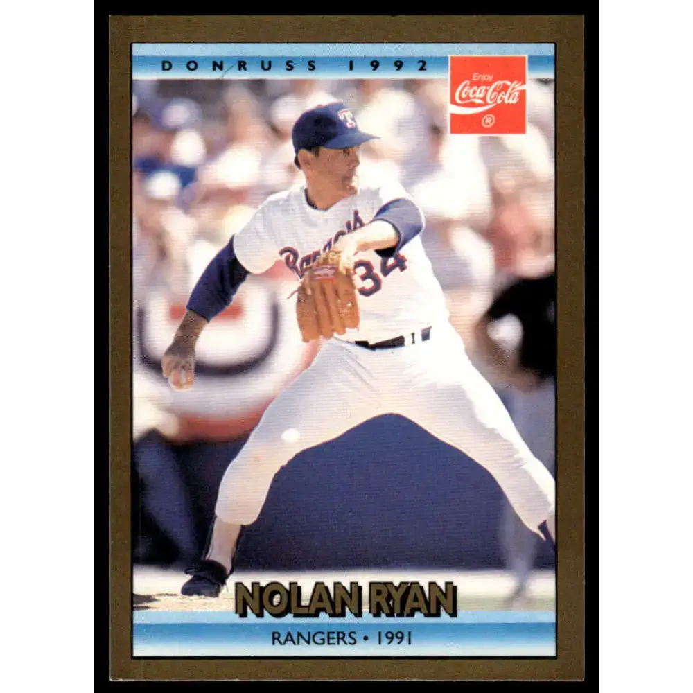 1992 Donruss Coca-Cola Nolan Ryan #25 Nolan Ryan EX/NM Texas Rangers Baseball Card