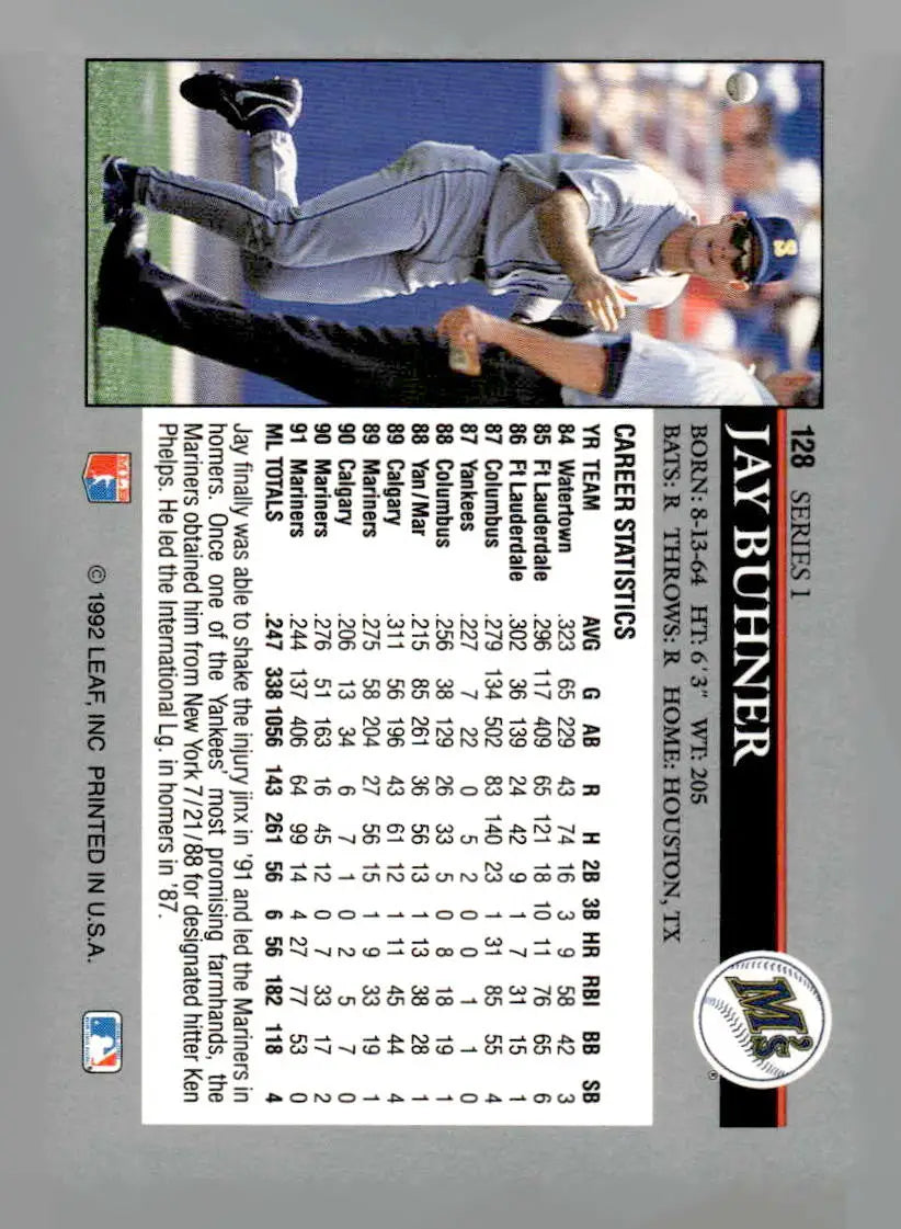 1992 Leaf #128 Jay Buhner - Baseball Card Single