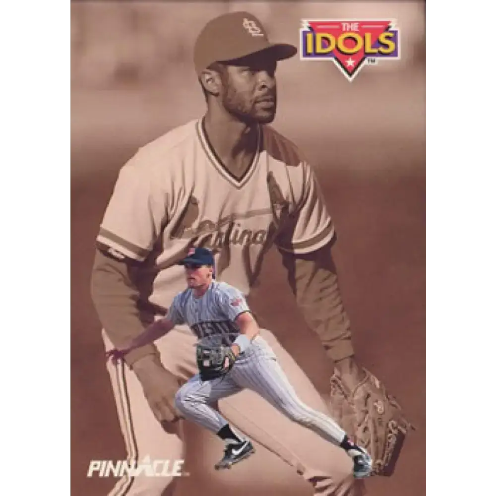 1992 Pinnacle #285 Ozzie Smith/Chuck Knoblauch EX St. Louis Cardinals/Minnesota Twins Baseball Card - Baseball Card