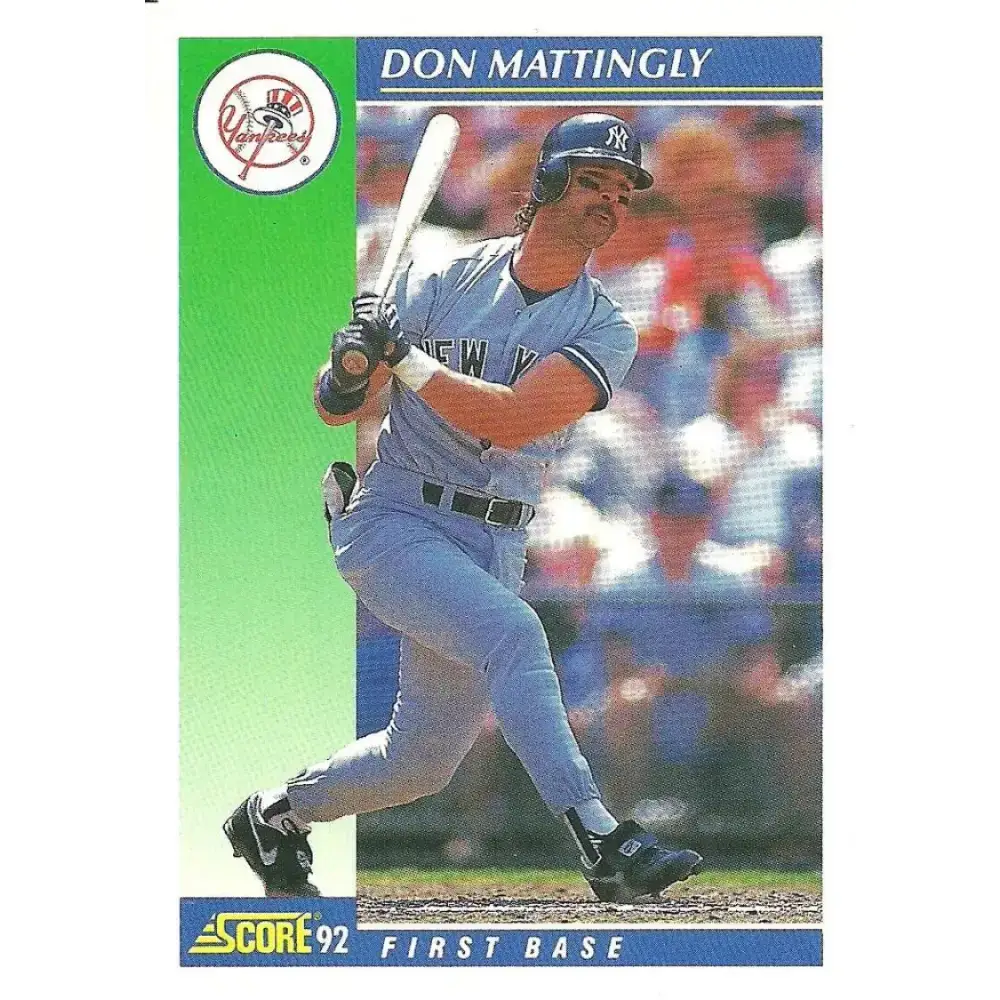 1992 Score #23 Don Mattingly NM-MT New York Yankees Baseball Card - Baseball Card Single
