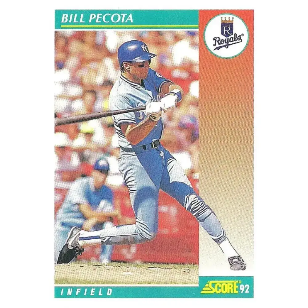 1992 Score #252 Bill Pecota NM-MT Kansas City Royals Baseball Card - Baseball Card Single