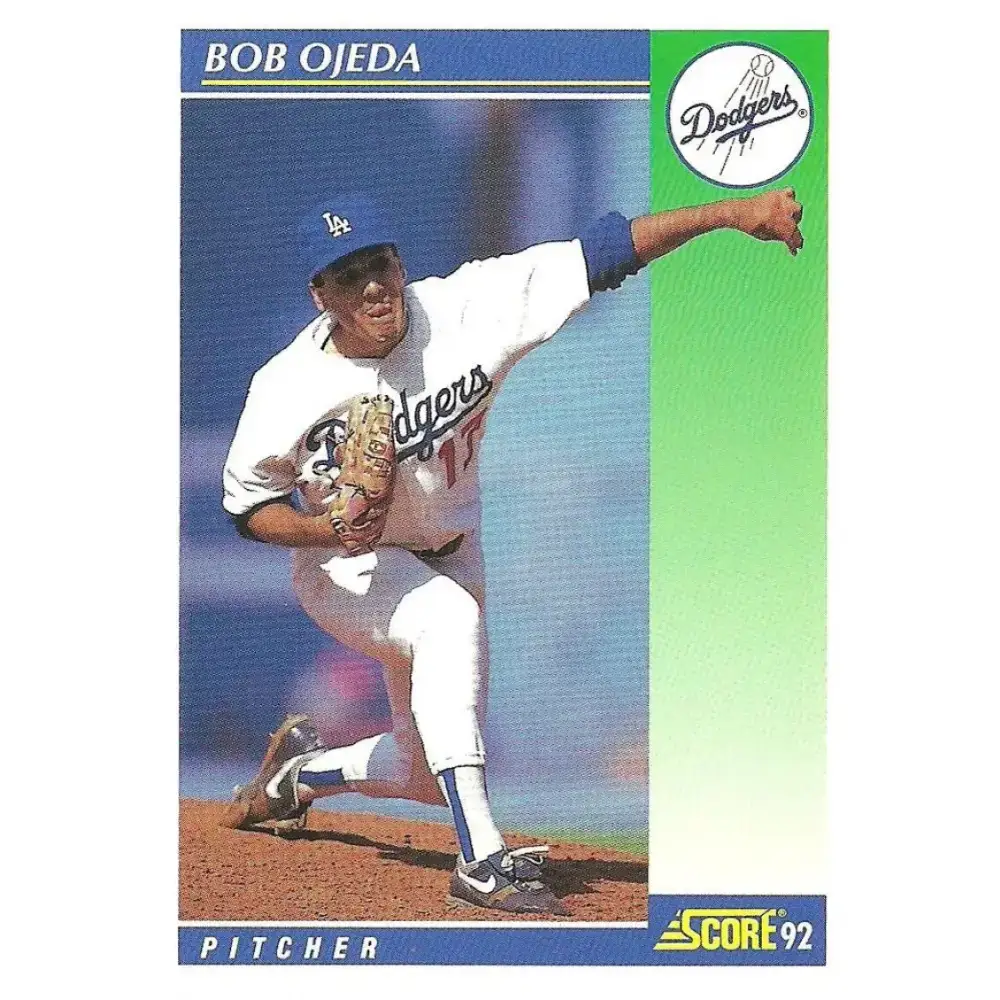 1992 Score #527 Bob Ojeda NM-MT Los Angeles Dodgers Baseball Card - Baseball Card Single
