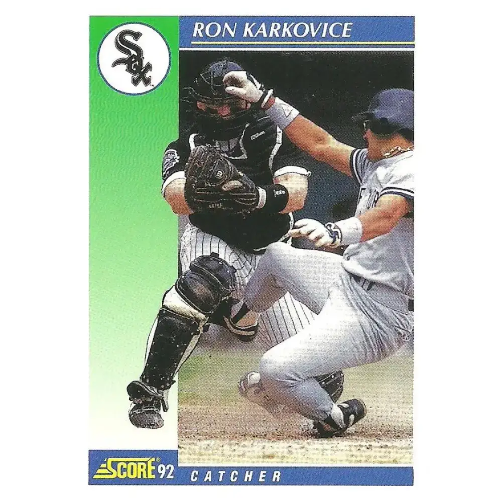 1992 Score #532 Ron Karkovice NM-MT Chicago White Sox Baseball Card - Baseball Card Single