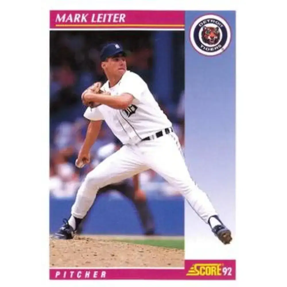1992 Score #626 Mark Leiter NM-MT Detroit Tigers Baseball Card - Baseball Card Single