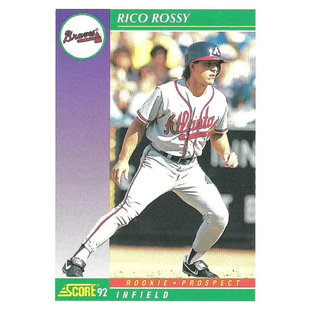 1992 Score #817 Rico Rossy NM-MT Atlanta Braves Baseball Card - Baseball Card Single