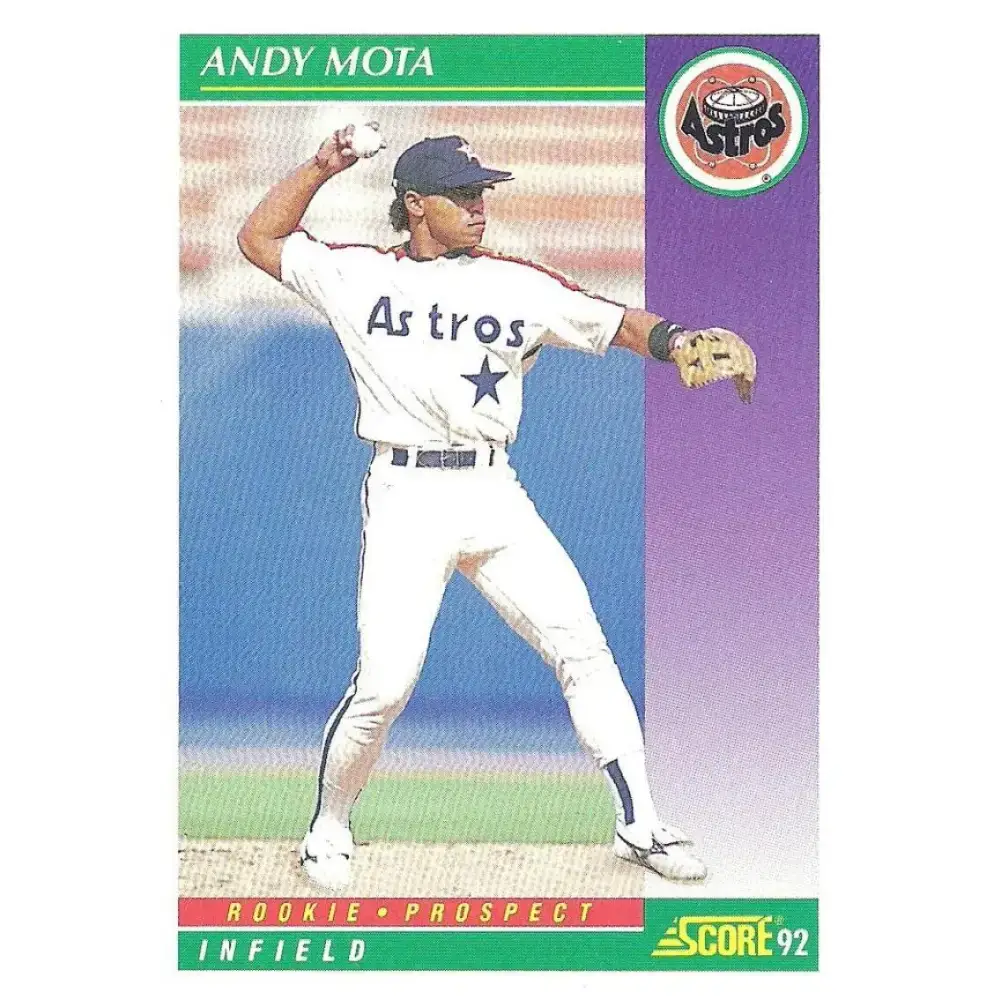 1992 Score #872 Andy Mota NM-MT Houston Astros Baseball Card - Baseball Card Single