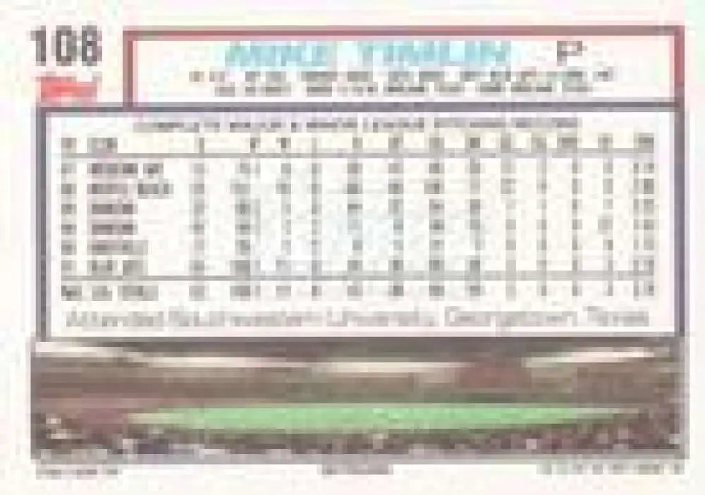 1992 Topps Micro #108 Mike Timlin NM-MT Toronto Blue Jays Baseball Card - Baseball Card Single