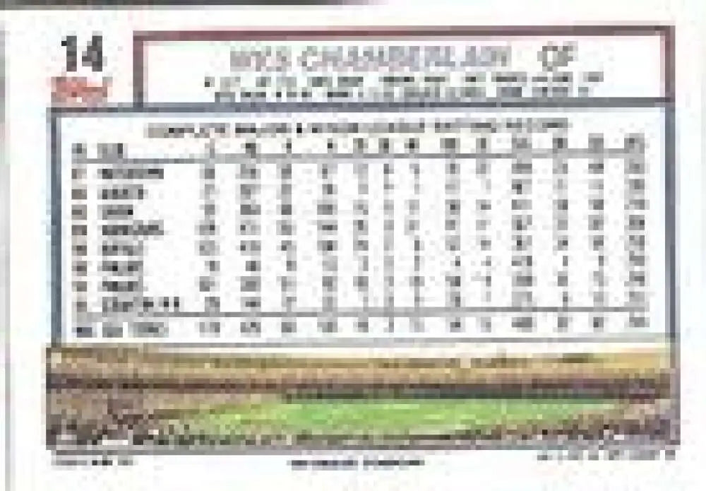 1992 Topps Micro #14 Wes Chamberlain NM-MT Philadelphia Phillies Baseball Card - Baseball Card Single