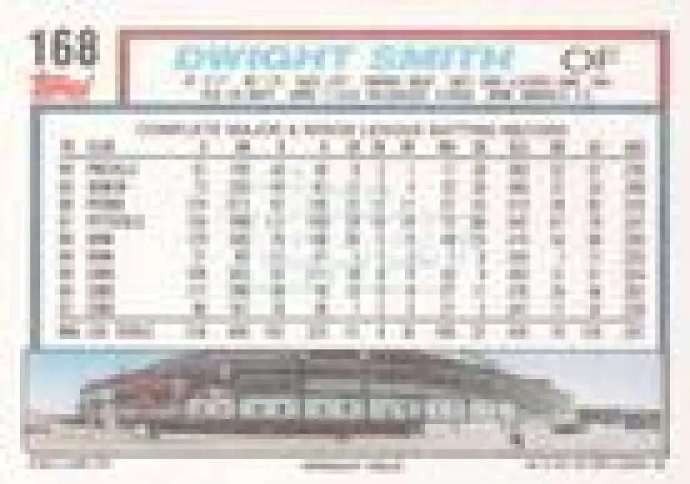 1992 Topps Micro #168 Dwight Smith NM-MT Chicago Cubs Baseball Card - Baseball Card Single