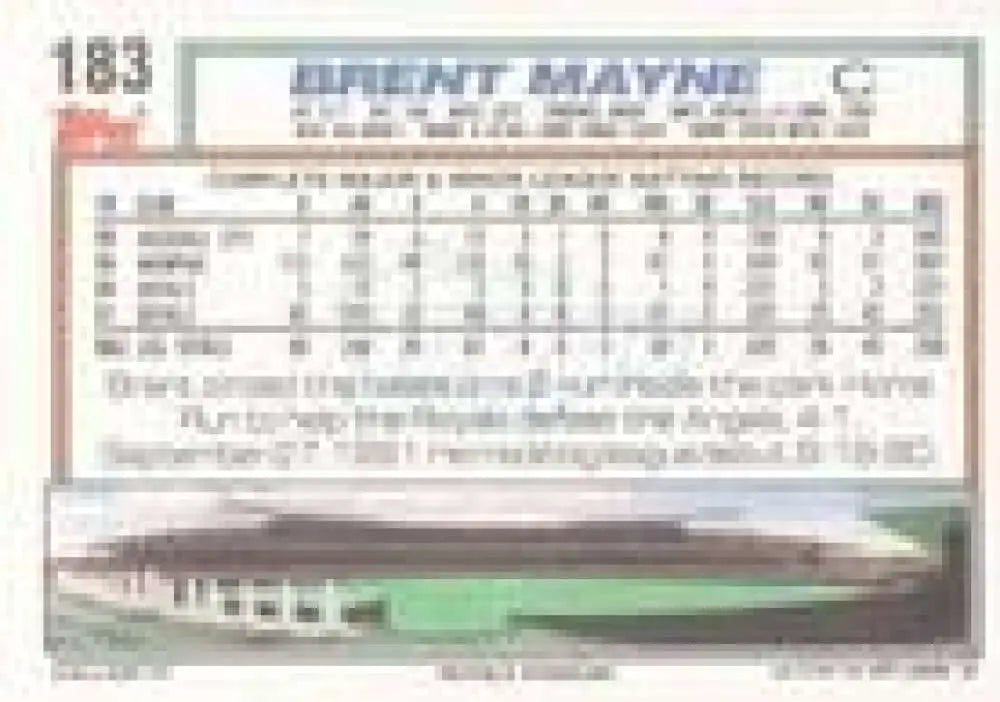 1992 Topps Micro #183 Brent Mayne NM-MT Kansas City Royals Baseball Card - Baseball Card Single