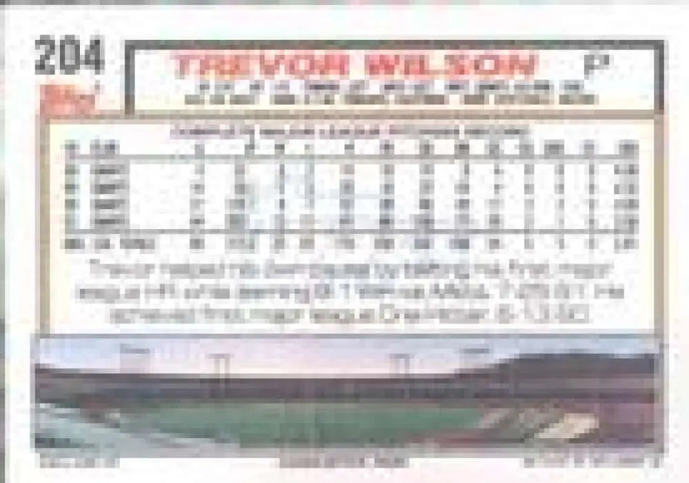 1992 Topps Micro #204 Trevor Wilson NM-MT San Francisco Giants Baseball Card - Baseball Card Single