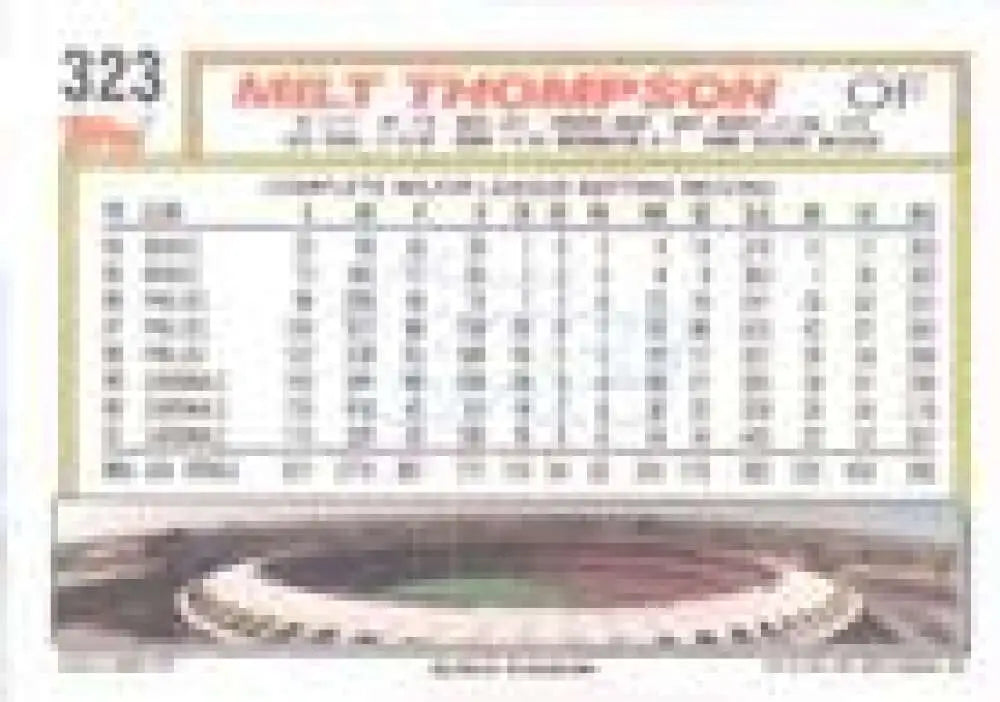 1992 Topps Micro #323 Milt Thompson NM-MT St. Louis Cardinals Baseball Card - Baseball Card Single