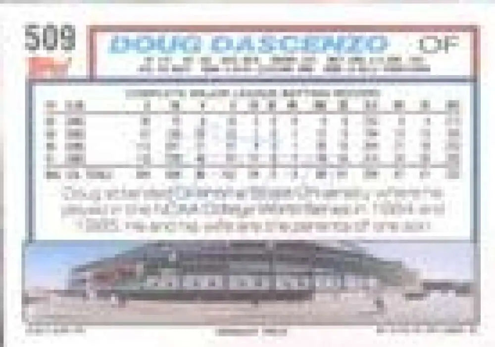 1992 Topps Micro #509 Doug Dascenzo NM-MT Chicago Cubs Baseball Card - Baseball Card Single