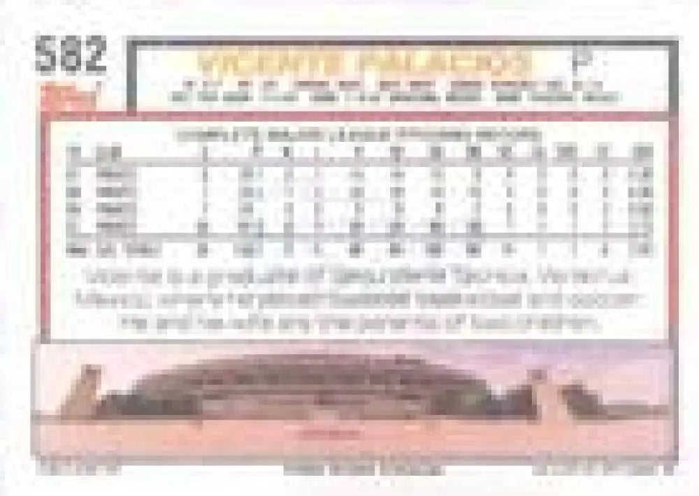 1992 Topps Micro #582 Vicente Palacios NM-MT Pittsburgh Pirates Baseball Card - Baseball Card Single