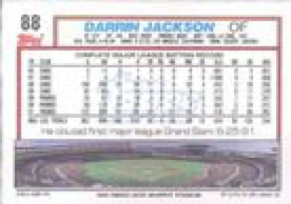 1992 Topps Micro #88 Darrin Jackson NM-MT San Diego Padres Baseball Card - Baseball Card Single