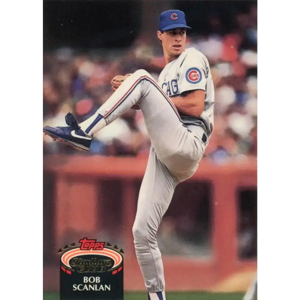 1992 Topps Stadium Club #112 Bob Scanlan NM-MT Chicago Cubs Baseball Card - Baseball Card Single