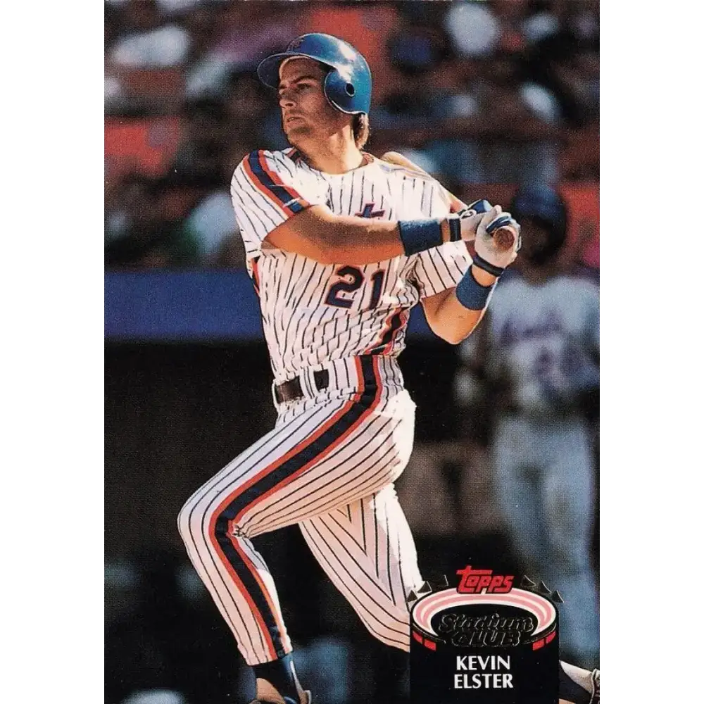 1992 Topps Stadium Club #201 Kevin Elster NM-MT New York Mets Baseball Card - Baseball Card Single