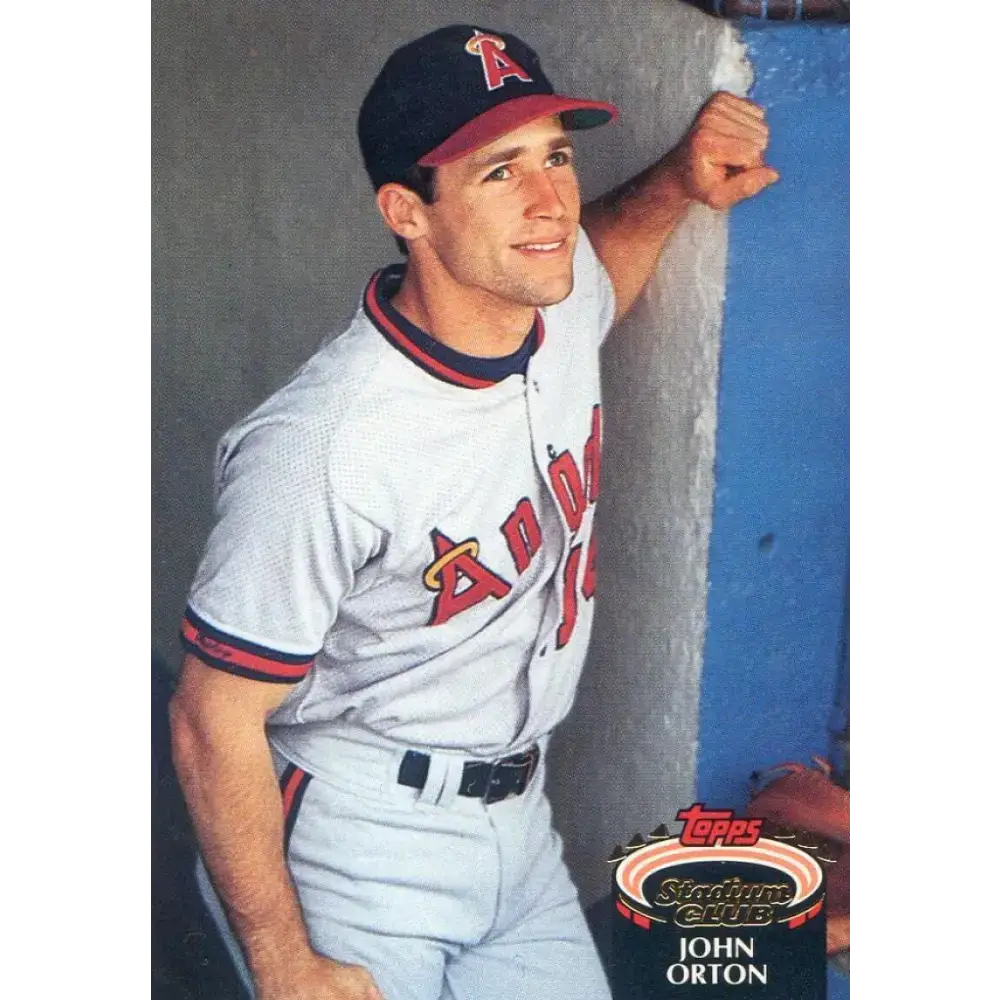 1992 Topps Stadium Club #263 John Orton NM-MT California Angels Baseball Card - Baseball Card Single