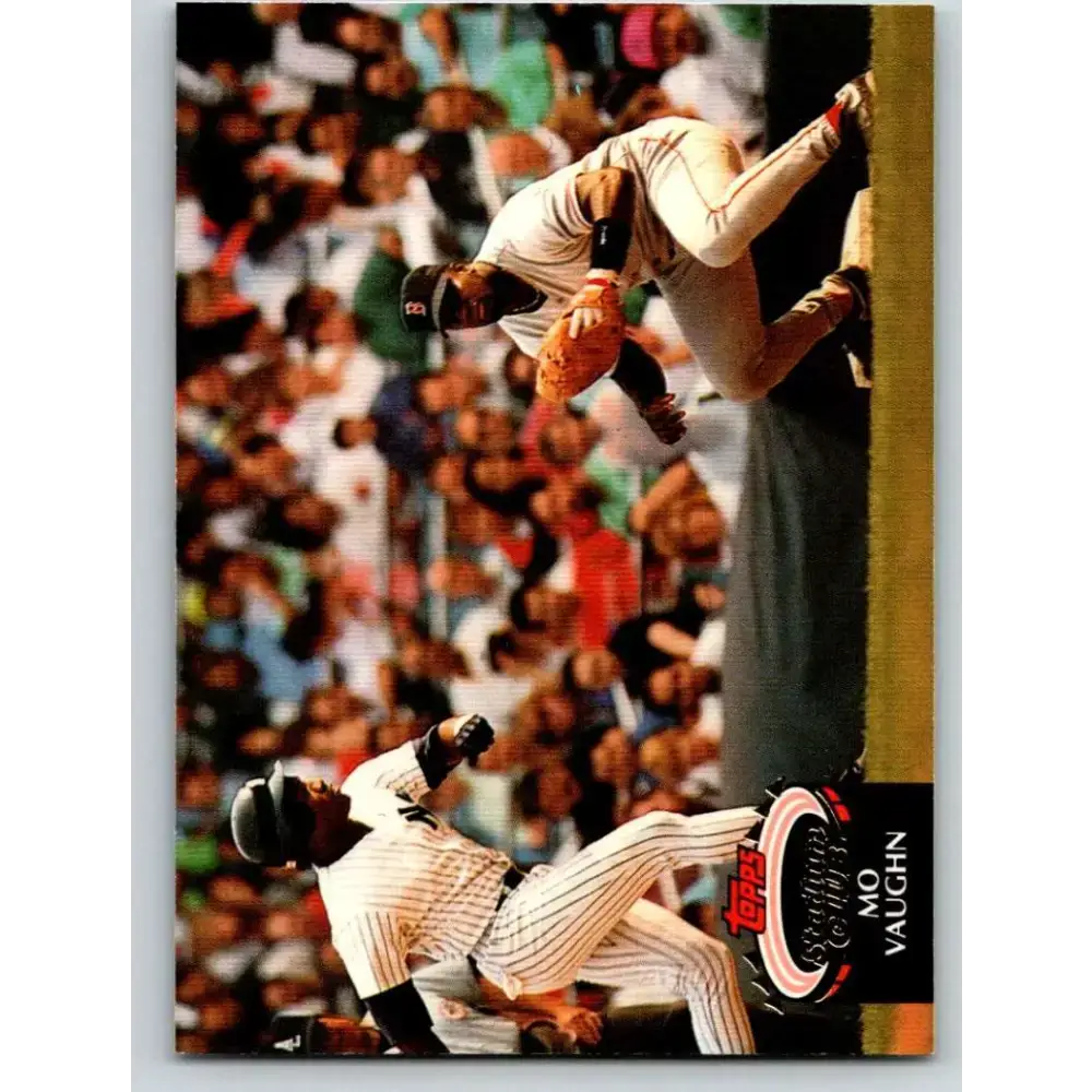 1992 Topps Stadium Club #325 Mo Vaughn NM-MT Boston Red Sox Baseball Card - Baseball Card Single