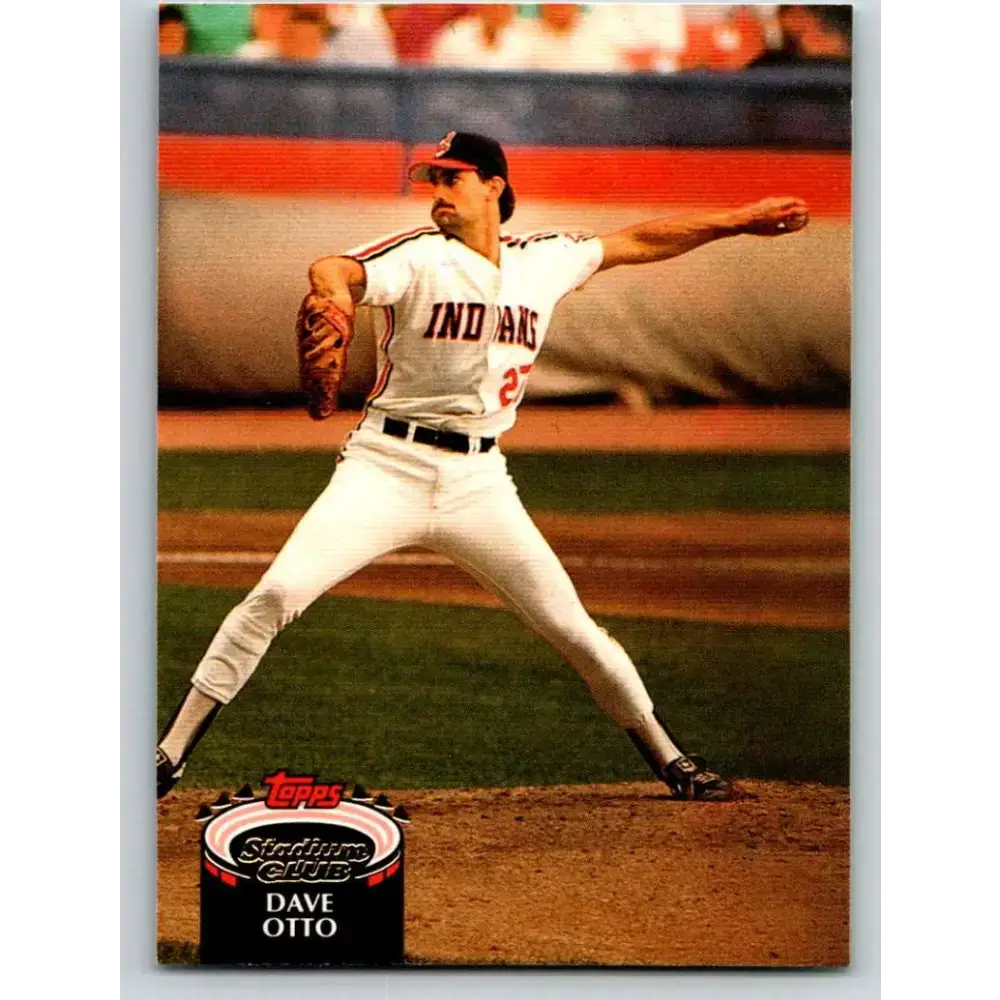 1992 Topps Stadium Club #461 Dave Otto NM-MT Cleveland Indians Baseball Card - Baseball Card Single