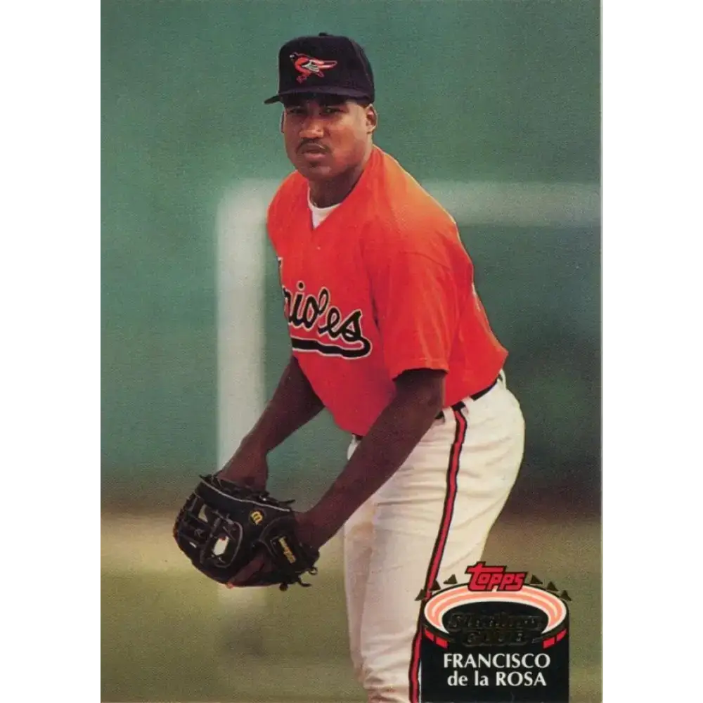 1992 Topps Stadium Club #61 Francisco de la Rosa NM-MT RC Rookie Baltimore Orioles Baseball Card - Baseball Card Single
