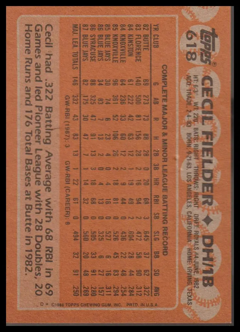 1992 Triple Play #29 Cecil Fielder - Baseball Card Single
