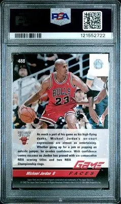 1992 Upper Deck Michael Jordan #488 Basketball PSA 8