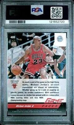 1992 Upper Deck Michael Jordan #488 Basketball PSA 9