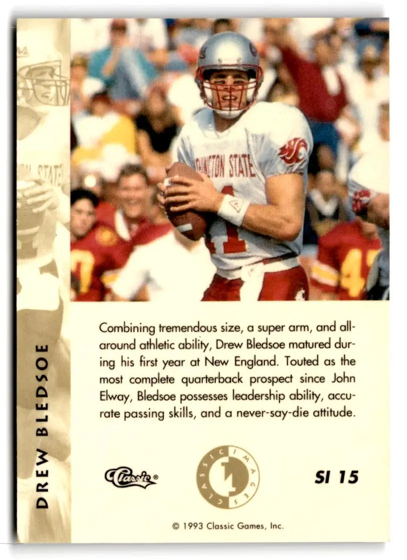 1993-94 Classic Images Four Sport #SI 15 Drew Bledsoe Sudden Impact - Football Card Single