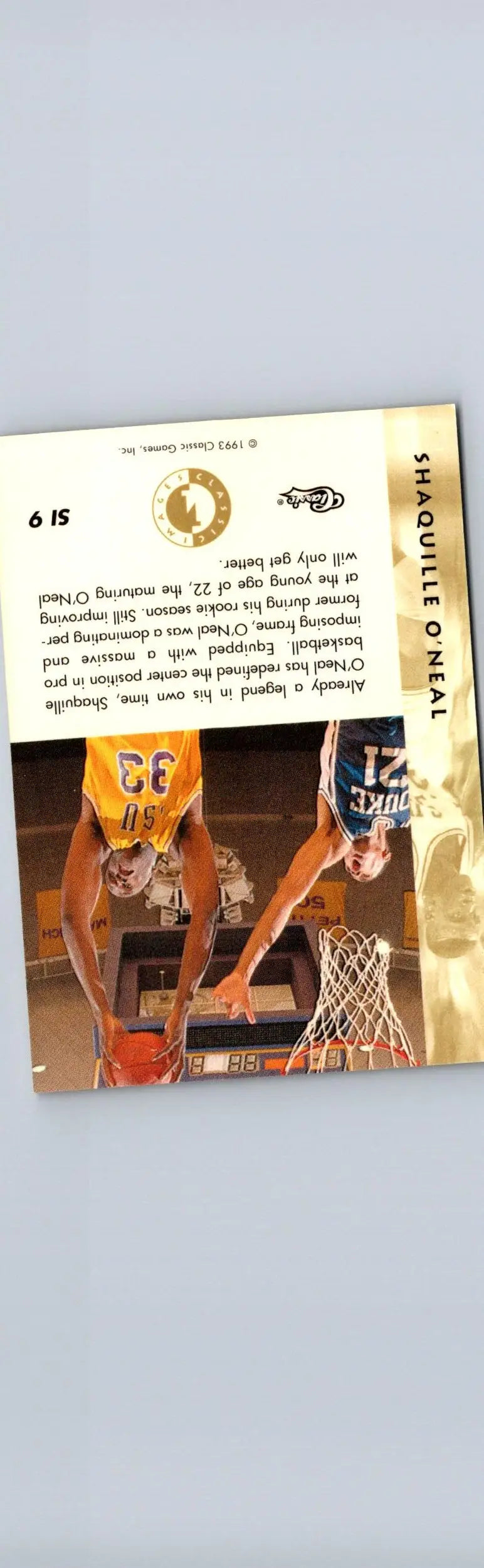 1993-94 Classic Images Four Sport #SI 9 Shaquille O’Neal Sudden Impact - Basketball Card Single