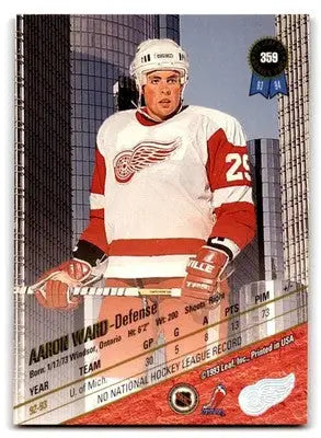 1993-94 Leaf #359 Aaron Ward - Hockey Card Single