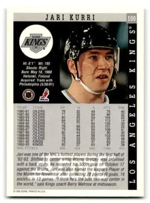 1993-94 Score #100 Jari Kurri - Hockey Card Single