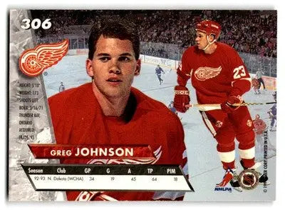 1993-94 Ultra #306 Greg Johnson - Hockey Card Single