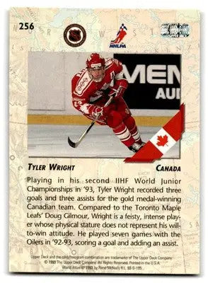 1993-94 Upper Deck Hockey Tyler Wright #256b