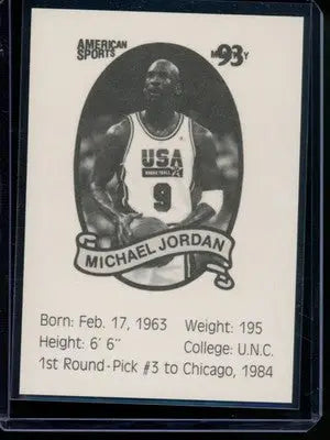 1993 American Sports Monthly Michael Jordan Basketball