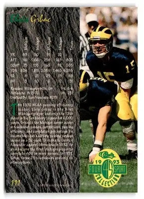 1993 Classic Four Sport #111 Elvis Grbac - Football Card Single
